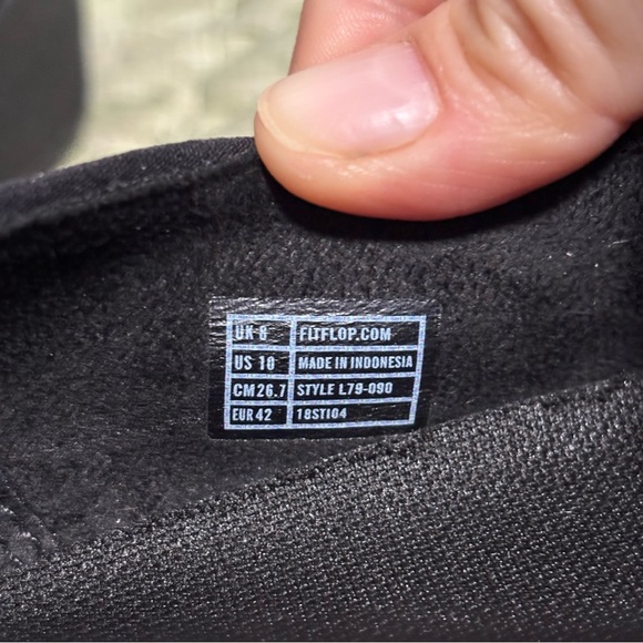 FitFlop Superskate Uberknit Black Slip On Comfort Lightweight Loafers NWOB - Picture 6 of 7